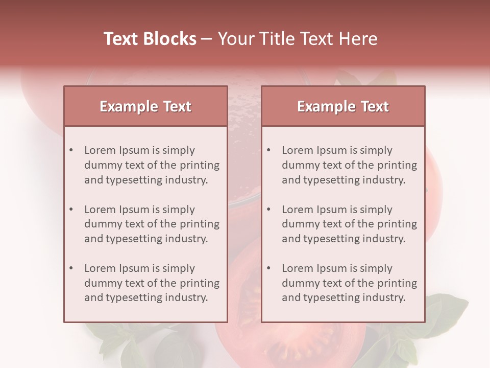 Basil Glassware Juicy PowerPoint Template