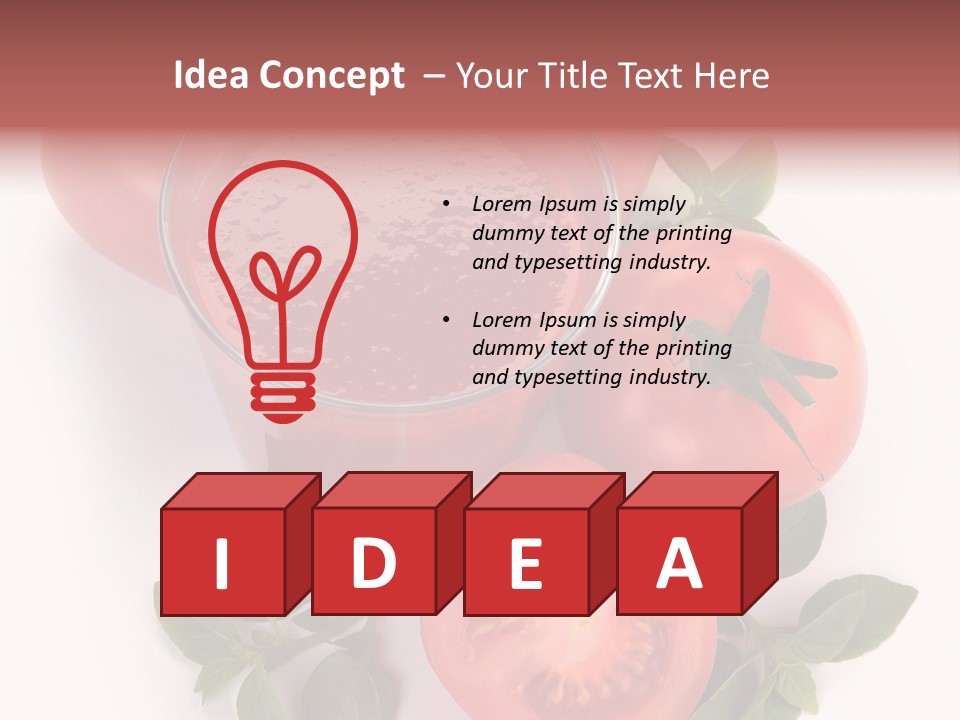 Basil Glassware Juicy PowerPoint Template