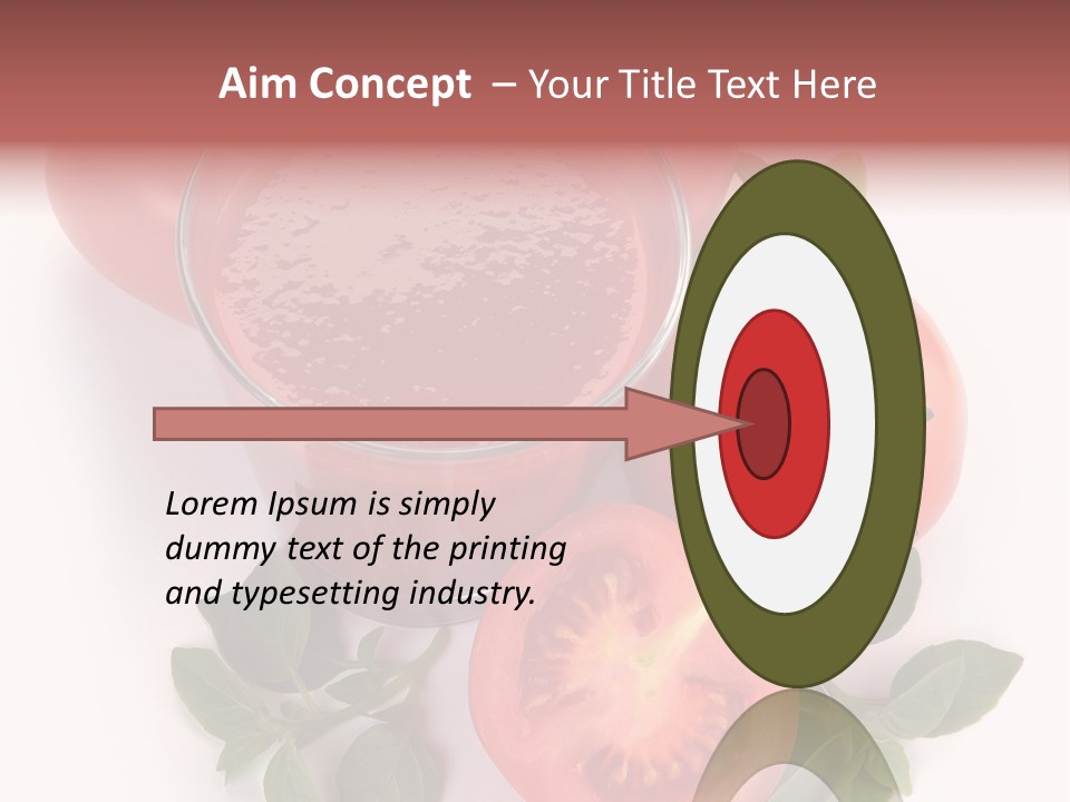 Basil Glassware Juicy PowerPoint Template