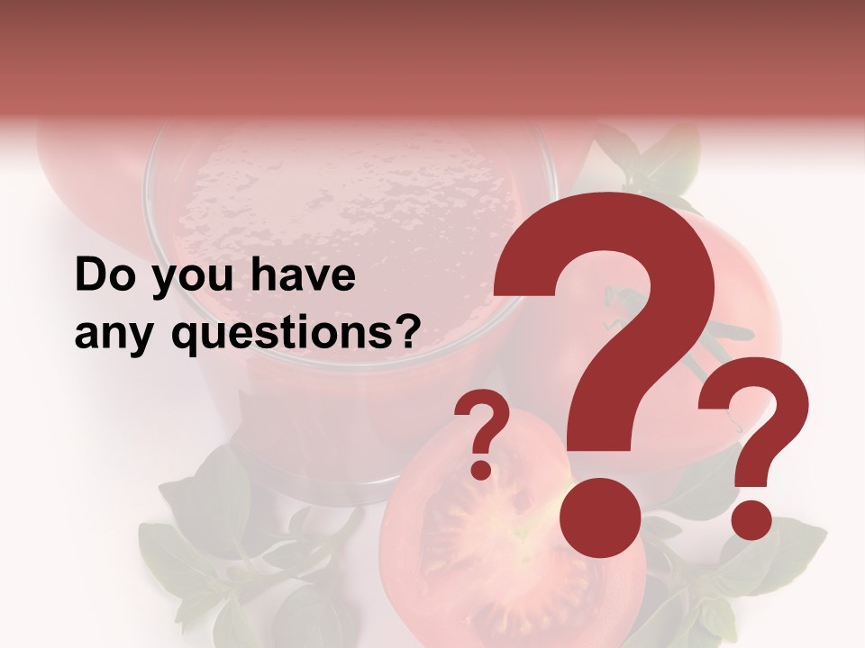 Basil Glassware Juicy PowerPoint Template