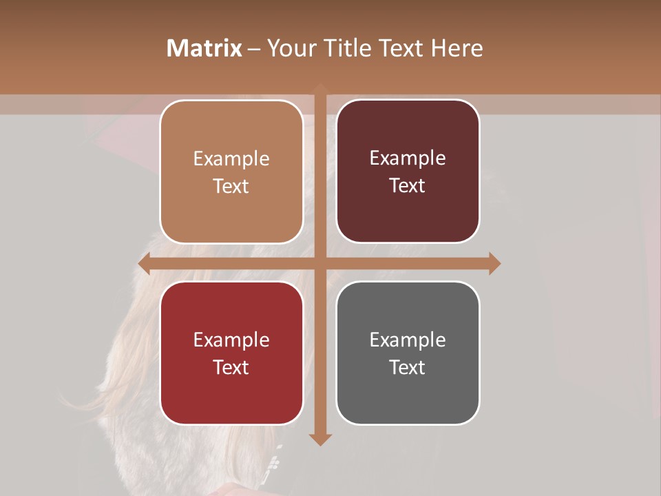 Blond  Lady PowerPoint Template