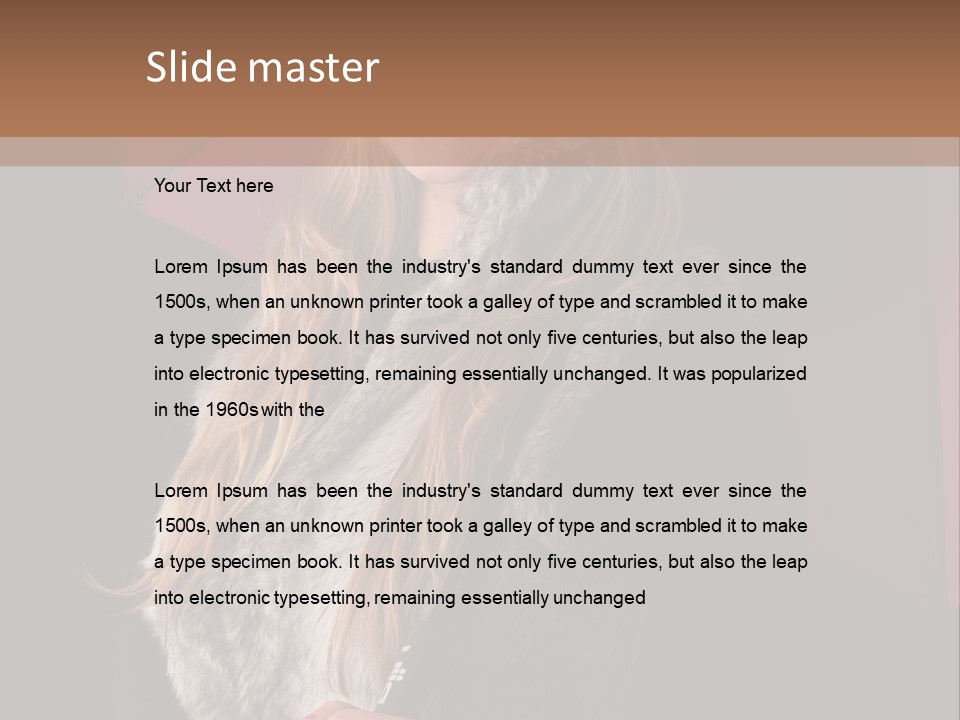 Blond  Lady PowerPoint Template