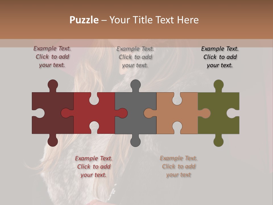 Blond  Lady PowerPoint Template