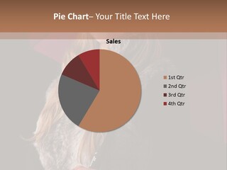 Blond  Lady PowerPoint Template
