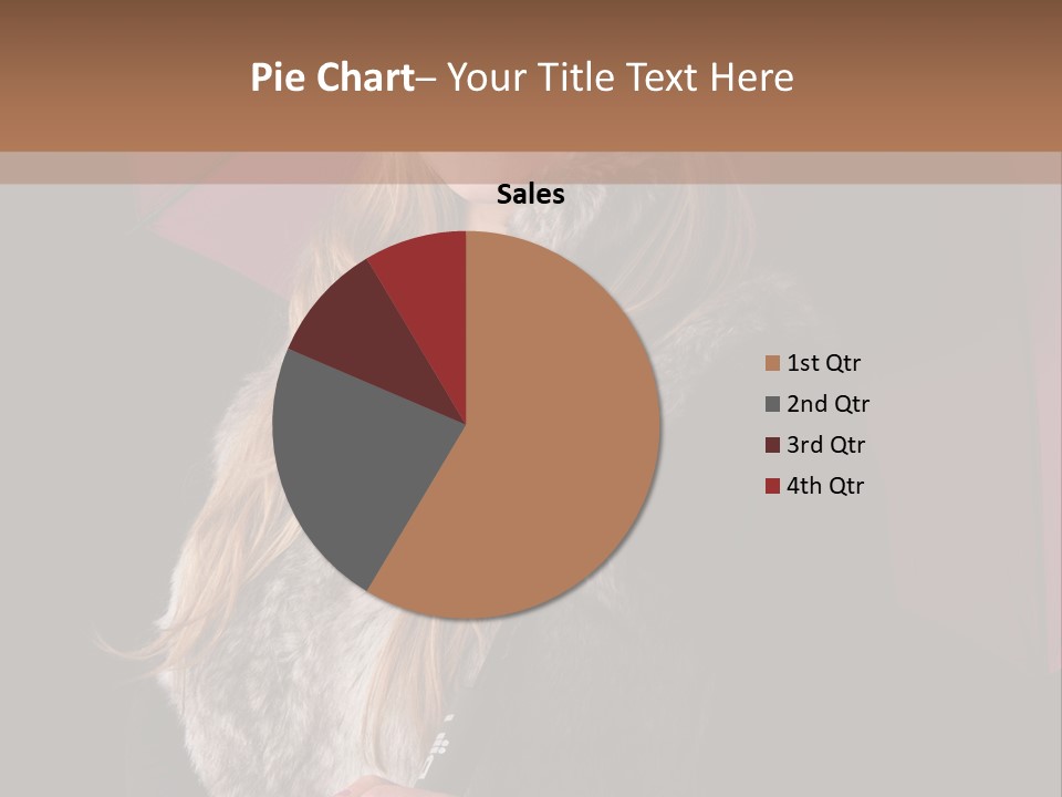 Blond  Lady PowerPoint Template