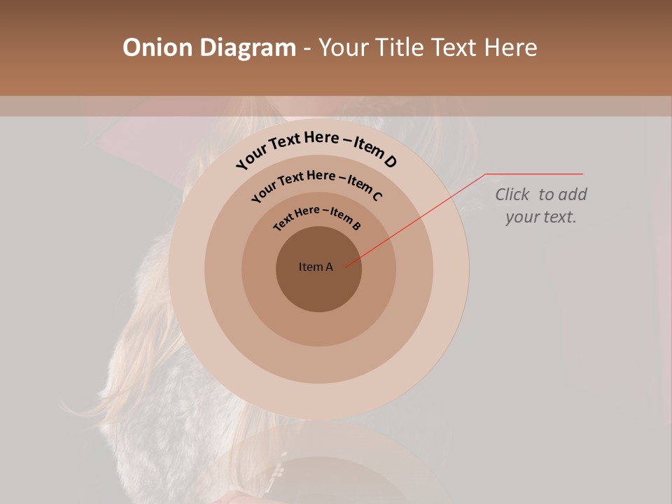 Blond  Lady PowerPoint Template