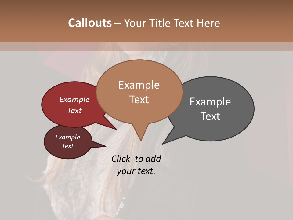 Blond  Lady PowerPoint Template