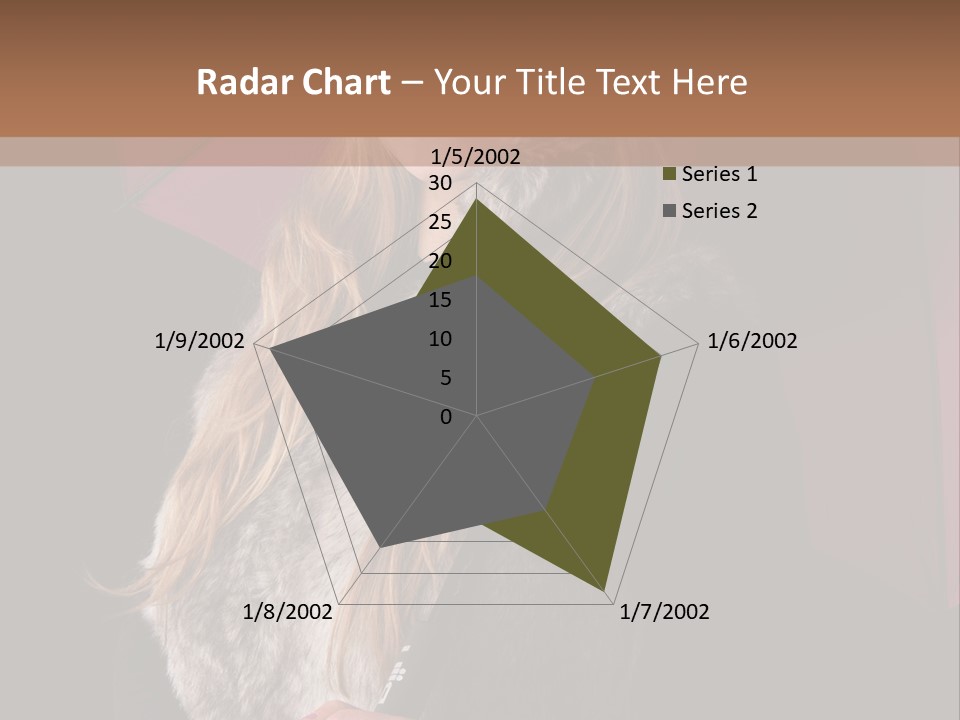 Blond  Lady PowerPoint Template