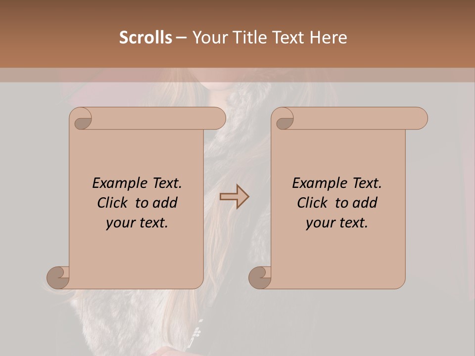 Blond  Lady PowerPoint Template