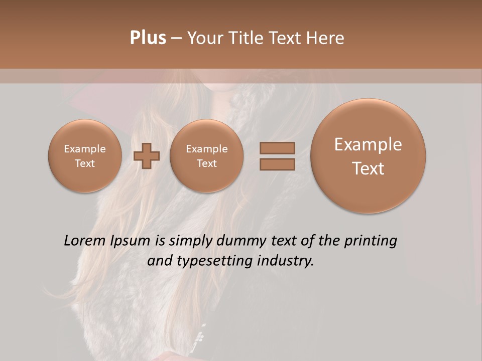 Blond  Lady PowerPoint Template