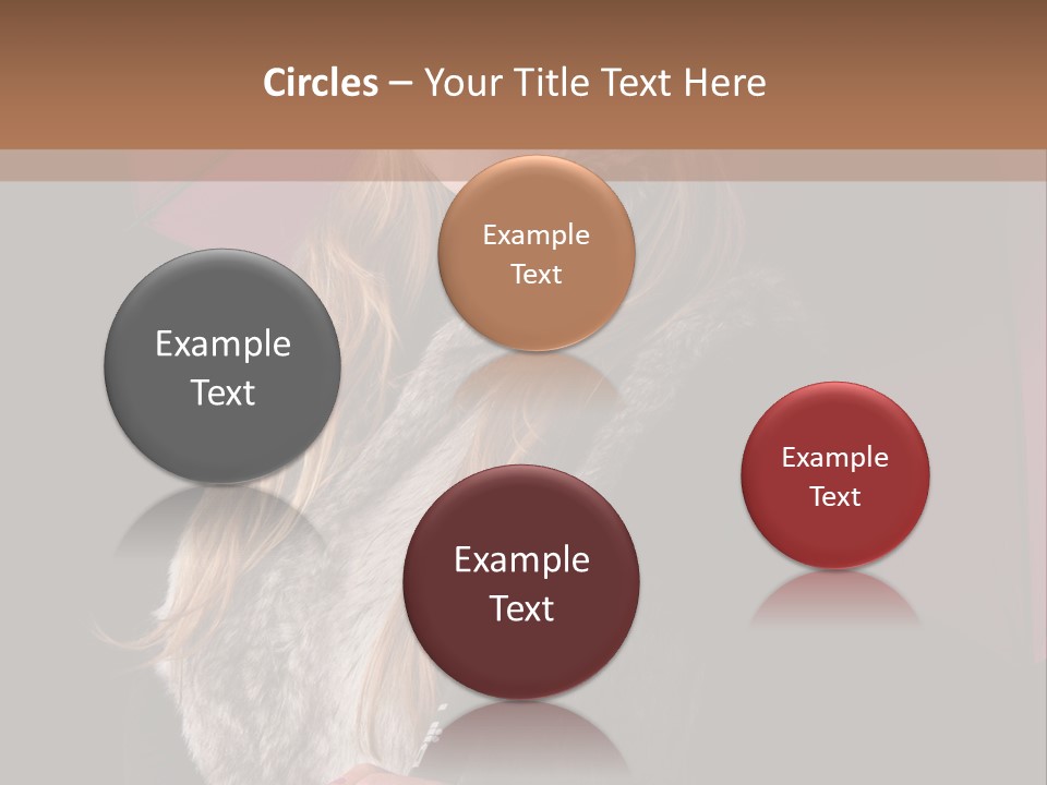 Blond  Lady PowerPoint Template