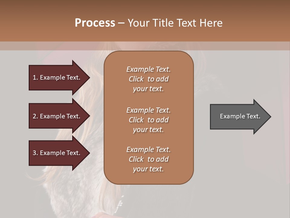 Blond  Lady PowerPoint Template