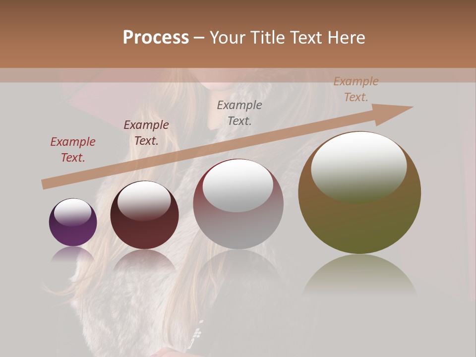 Blond  Lady PowerPoint Template