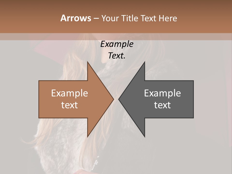 Blond  Lady PowerPoint Template