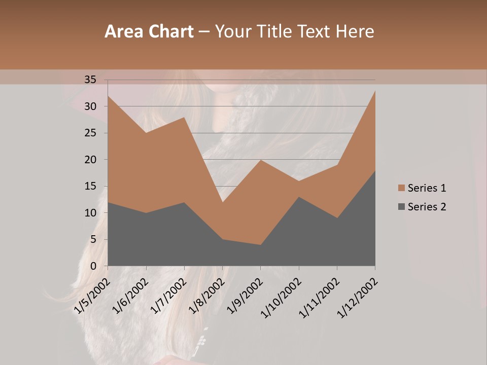 Blond  Lady PowerPoint Template