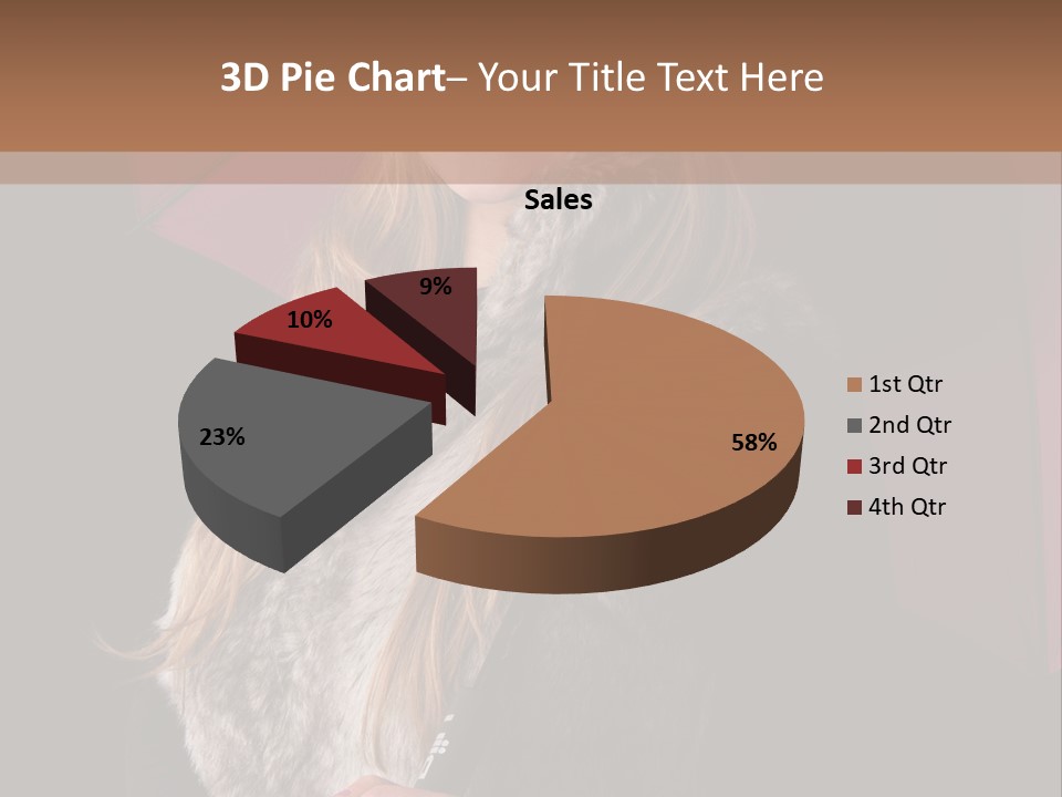 Blond  Lady PowerPoint Template