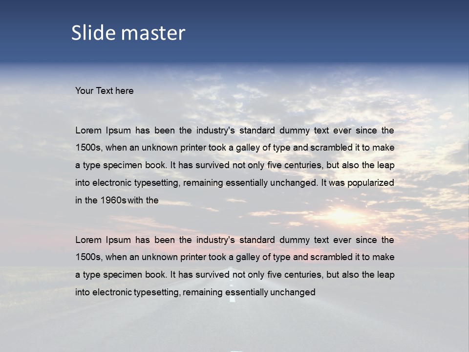 Clouds Race Voyage PowerPoint Template