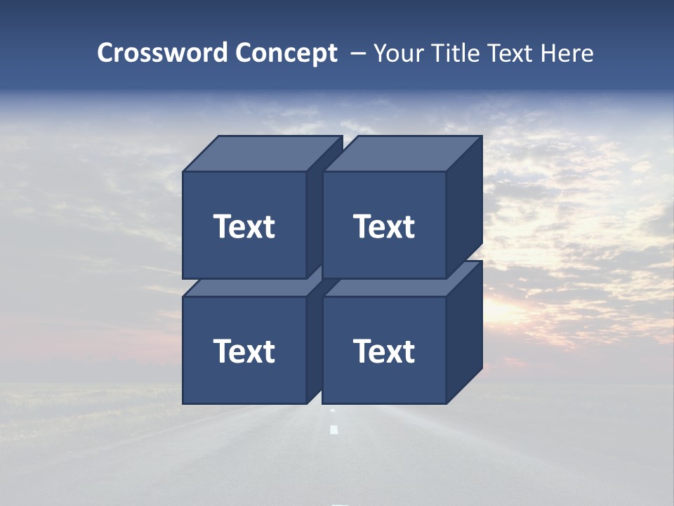 Clouds Race Voyage PowerPoint Template