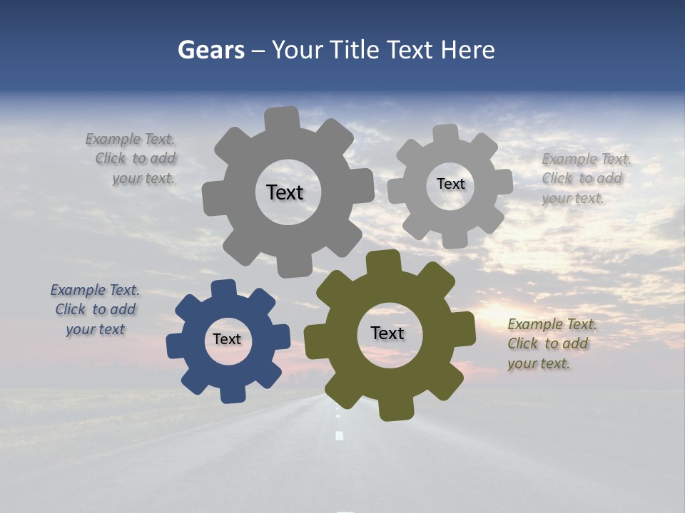 Clouds Race Voyage PowerPoint Template