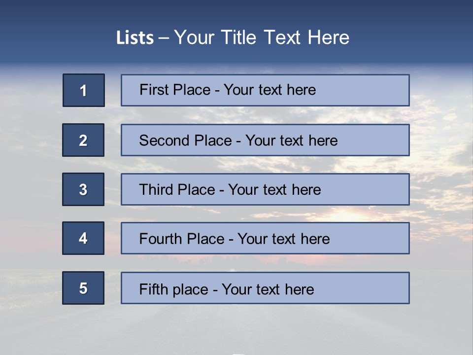 Clouds Race Voyage PowerPoint Template