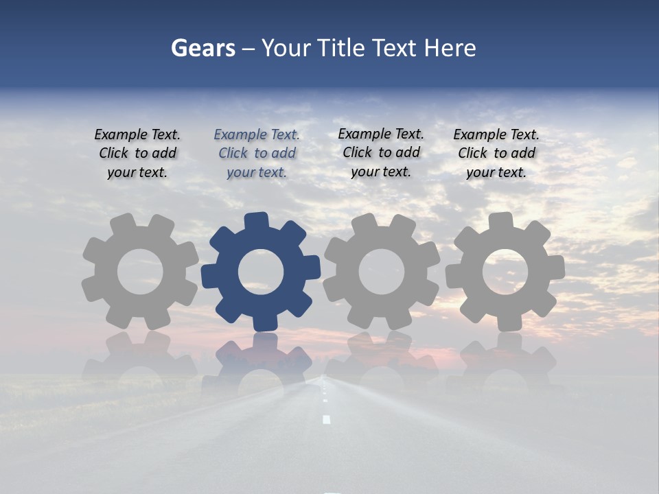 Clouds Race Voyage PowerPoint Template