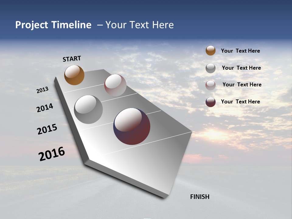 Clouds Race Voyage PowerPoint Template