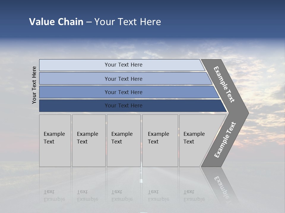 Clouds Race Voyage PowerPoint Template