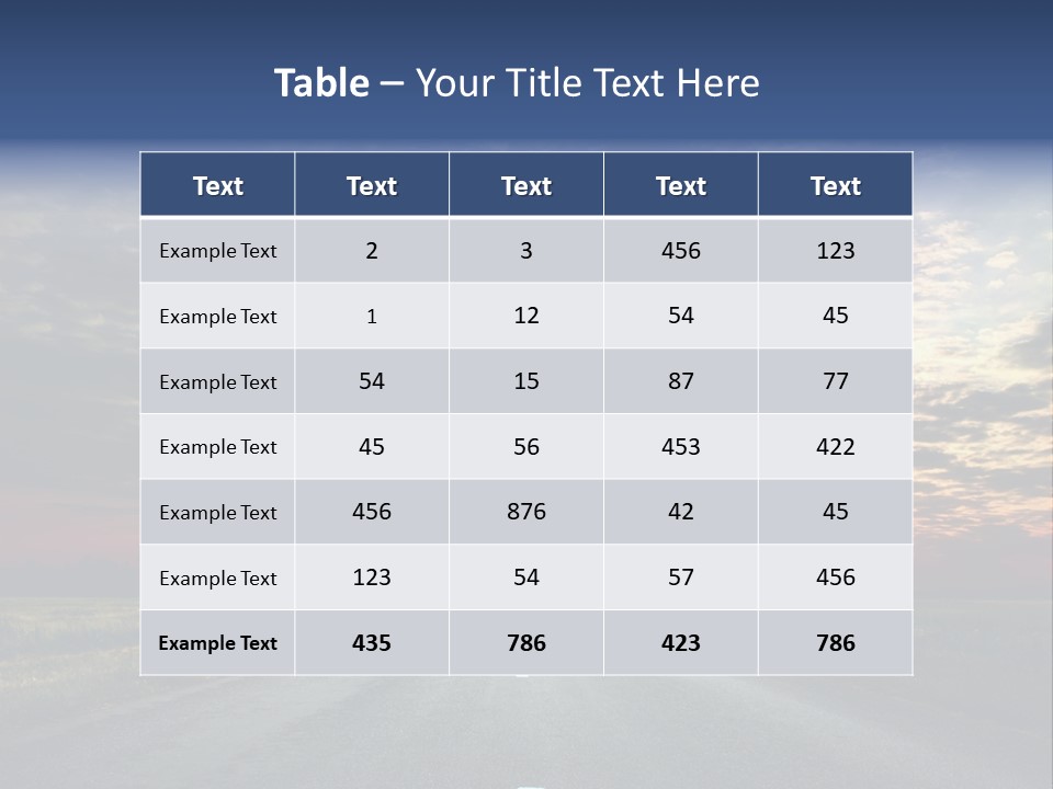 Clouds Race Voyage PowerPoint Template