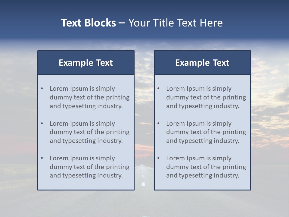 Clouds Race Voyage PowerPoint Template