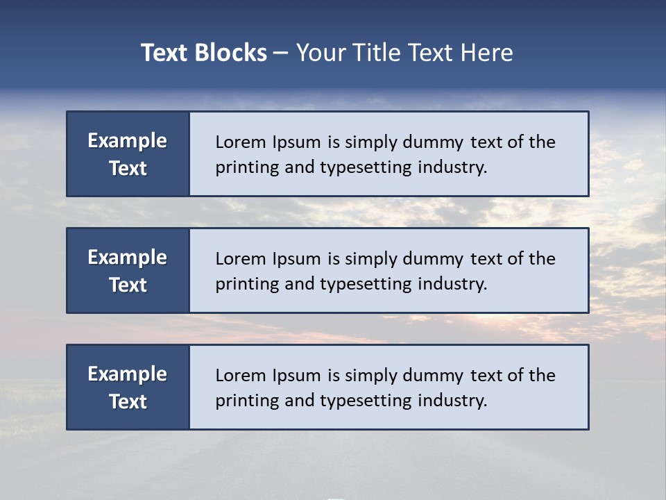 Clouds Race Voyage PowerPoint Template
