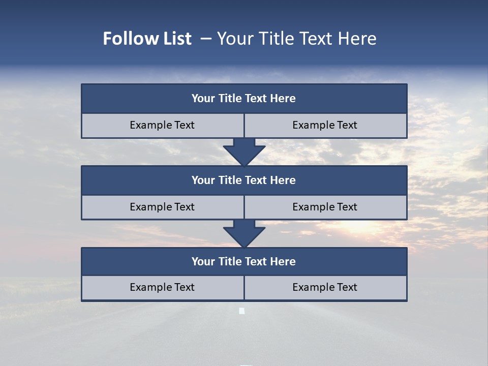 Clouds Race Voyage PowerPoint Template