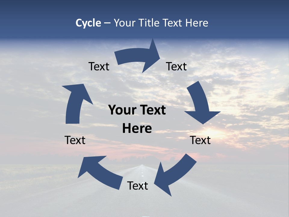 Clouds Race Voyage PowerPoint Template
