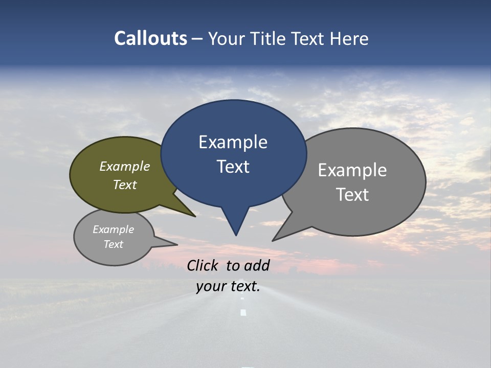 Clouds Race Voyage PowerPoint Template