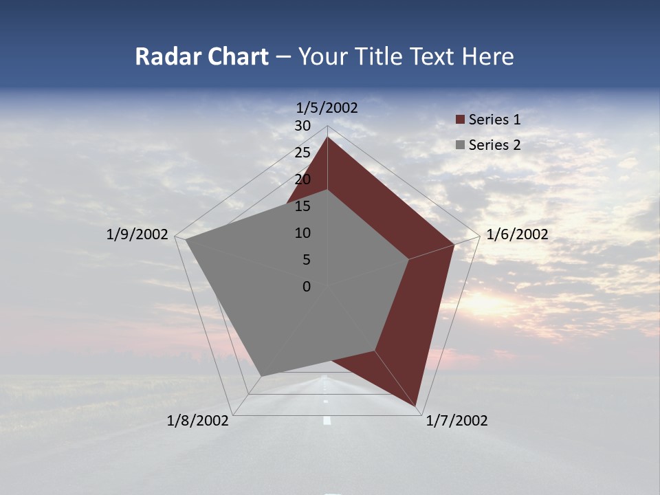 Clouds Race Voyage PowerPoint Template