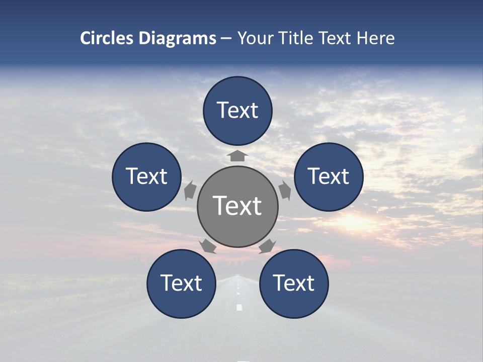 Clouds Race Voyage PowerPoint Template