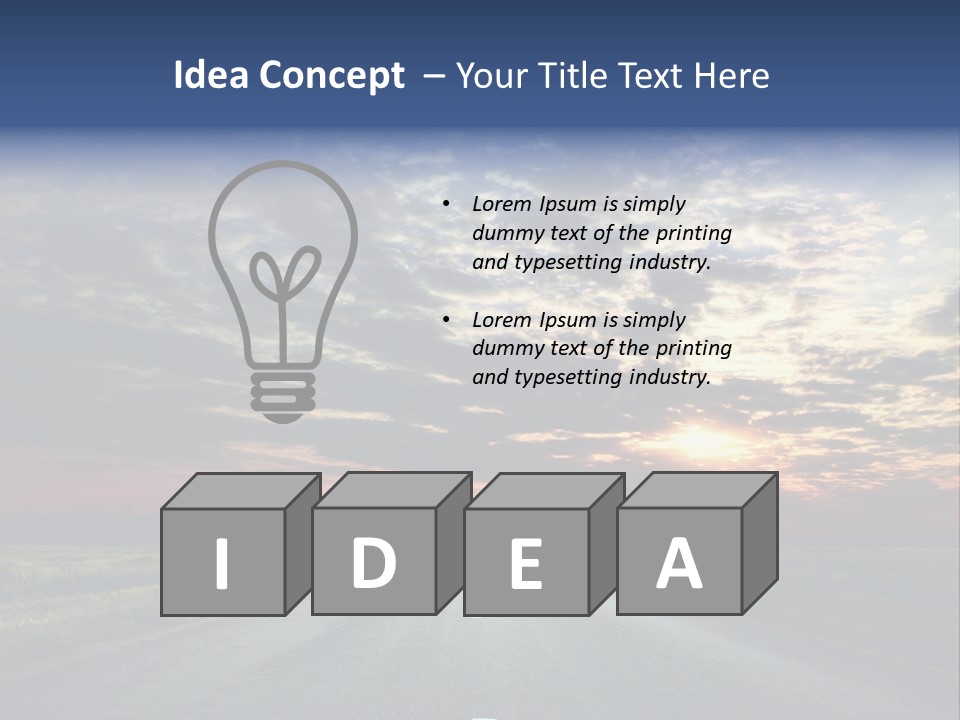 Clouds Race Voyage PowerPoint Template