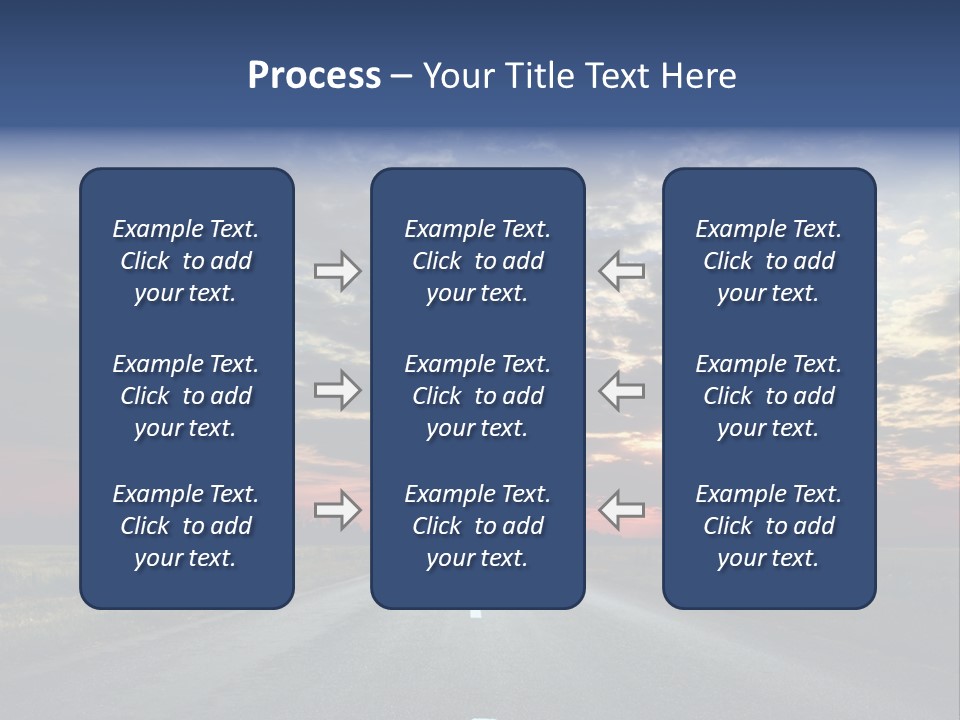 Clouds Race Voyage PowerPoint Template