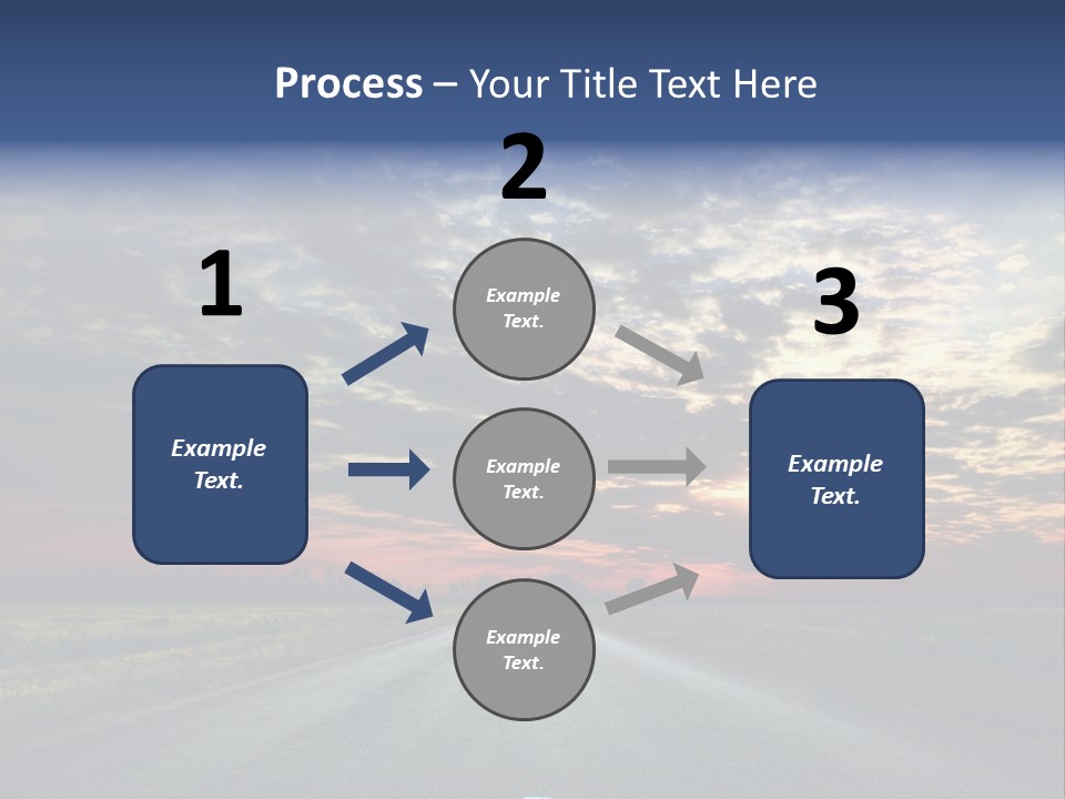 Clouds Race Voyage PowerPoint Template