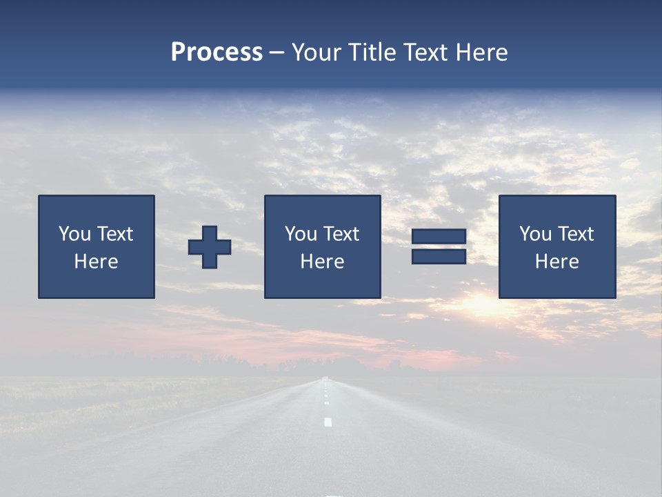 Clouds Race Voyage PowerPoint Template