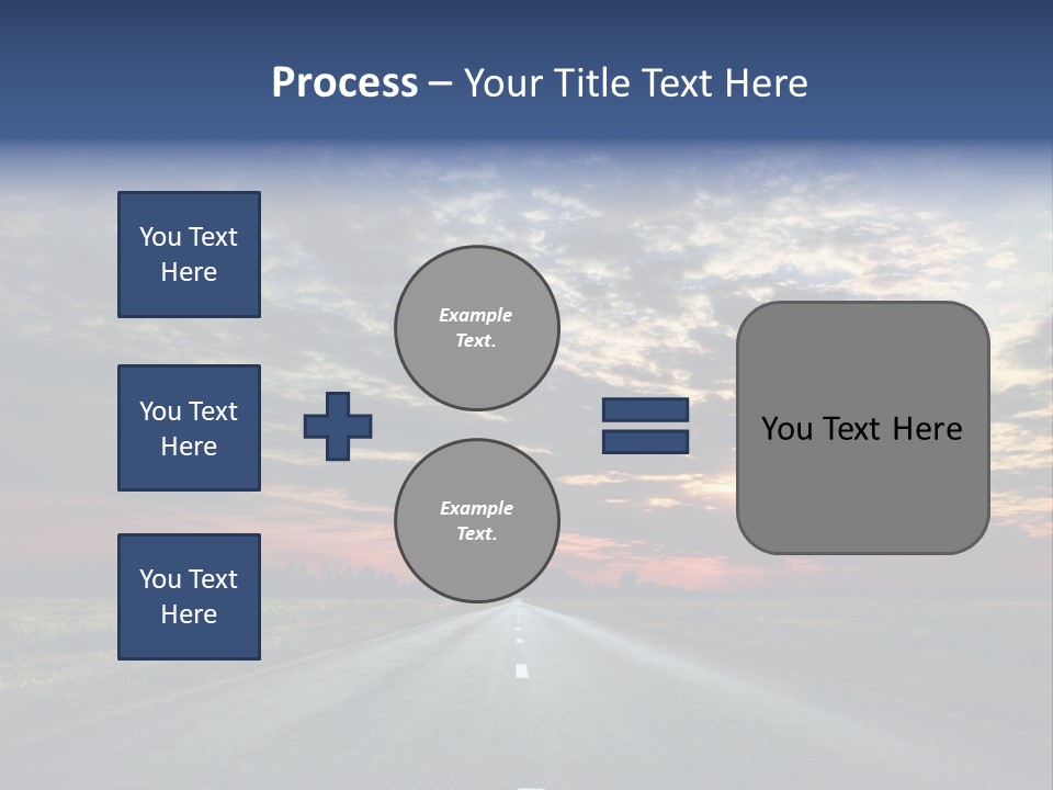 Clouds Race Voyage PowerPoint Template