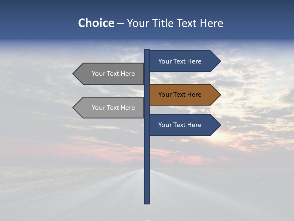 Clouds Race Voyage PowerPoint Template