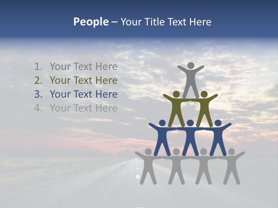 Clouds Race Voyage PowerPoint Template