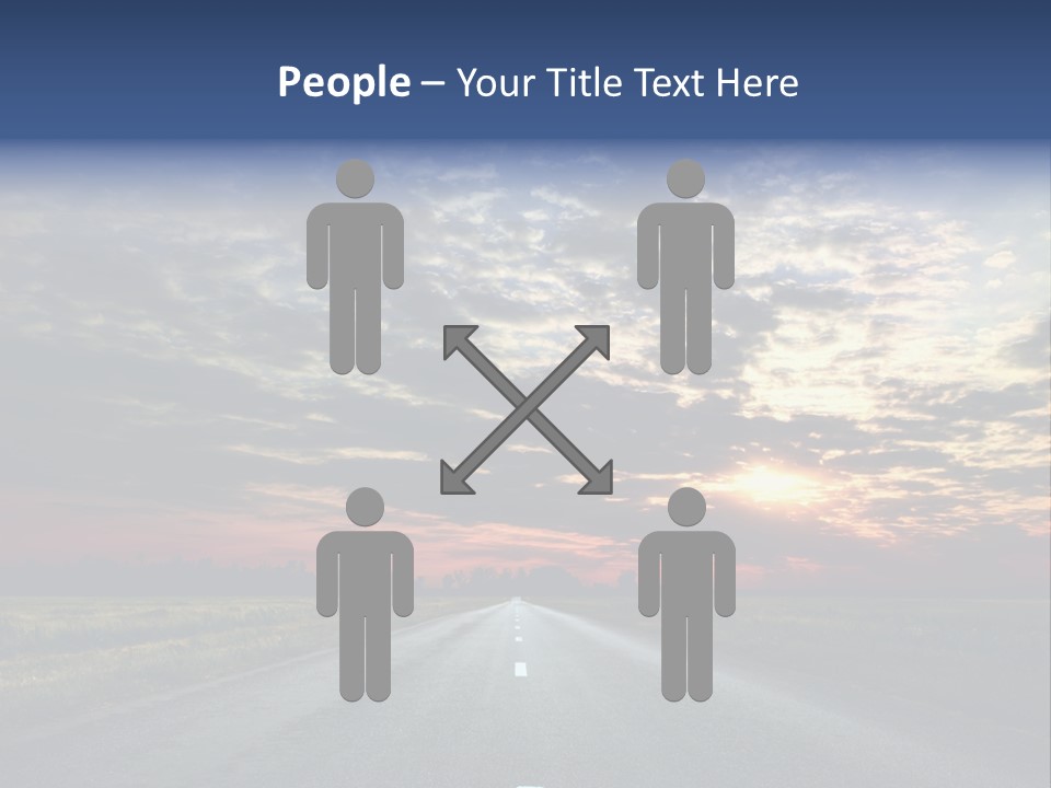 Clouds Race Voyage PowerPoint Template