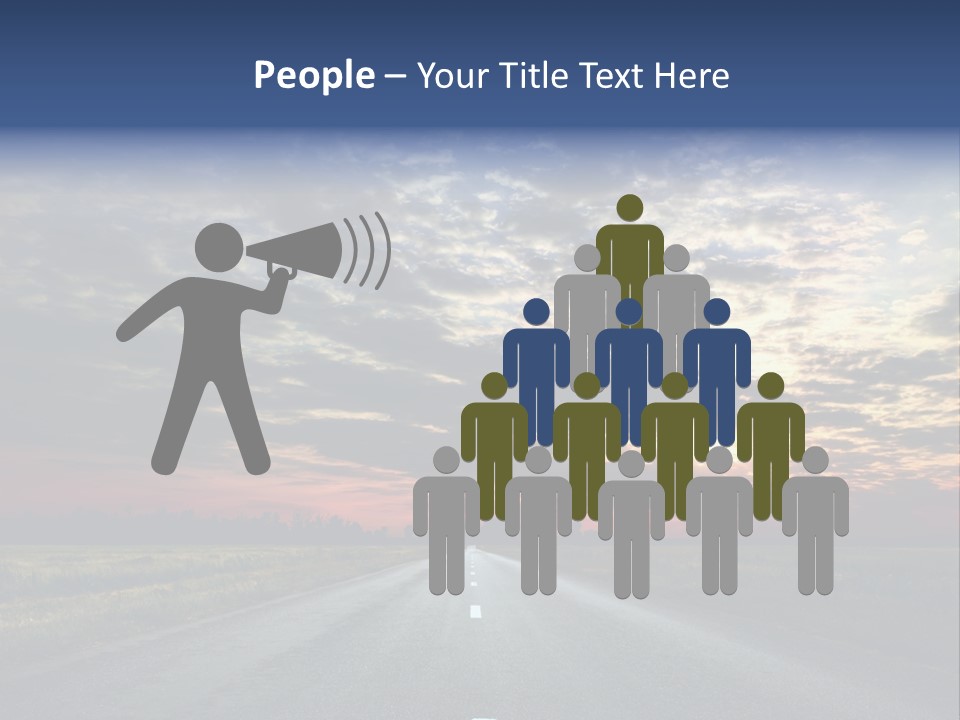 Clouds Race Voyage PowerPoint Template