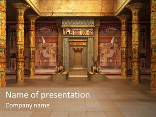 Ankh Ancient Render PowerPoint Template