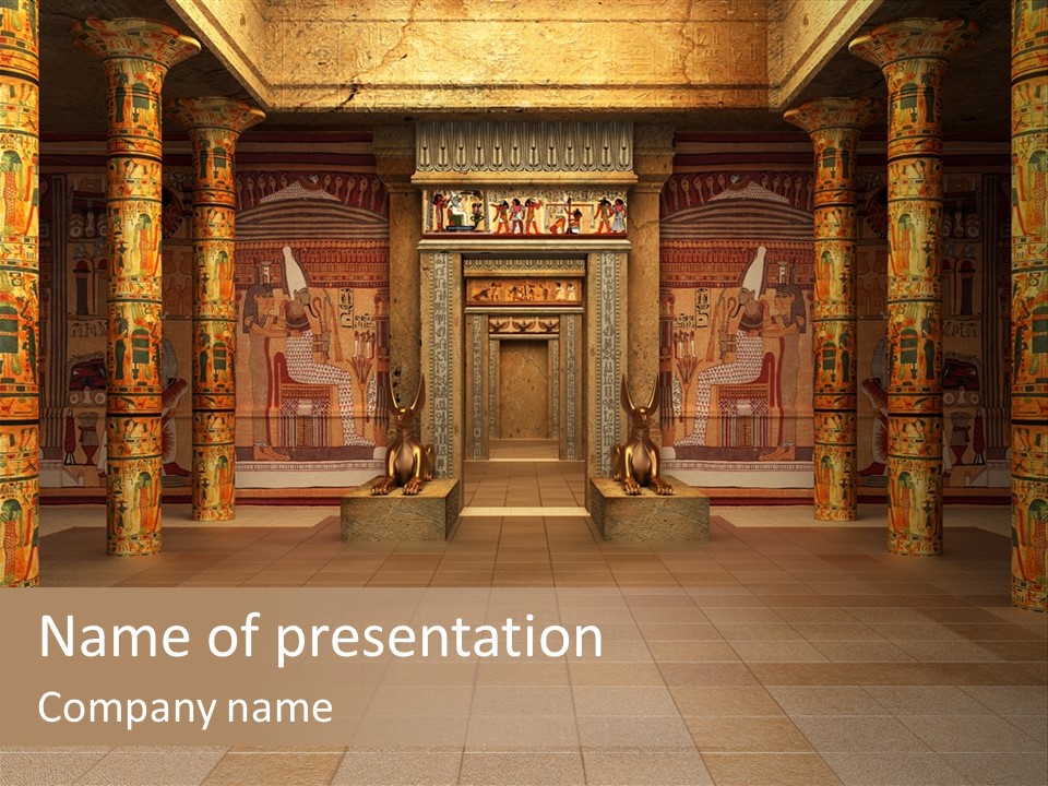 Ankh Ancient Render PowerPoint Template