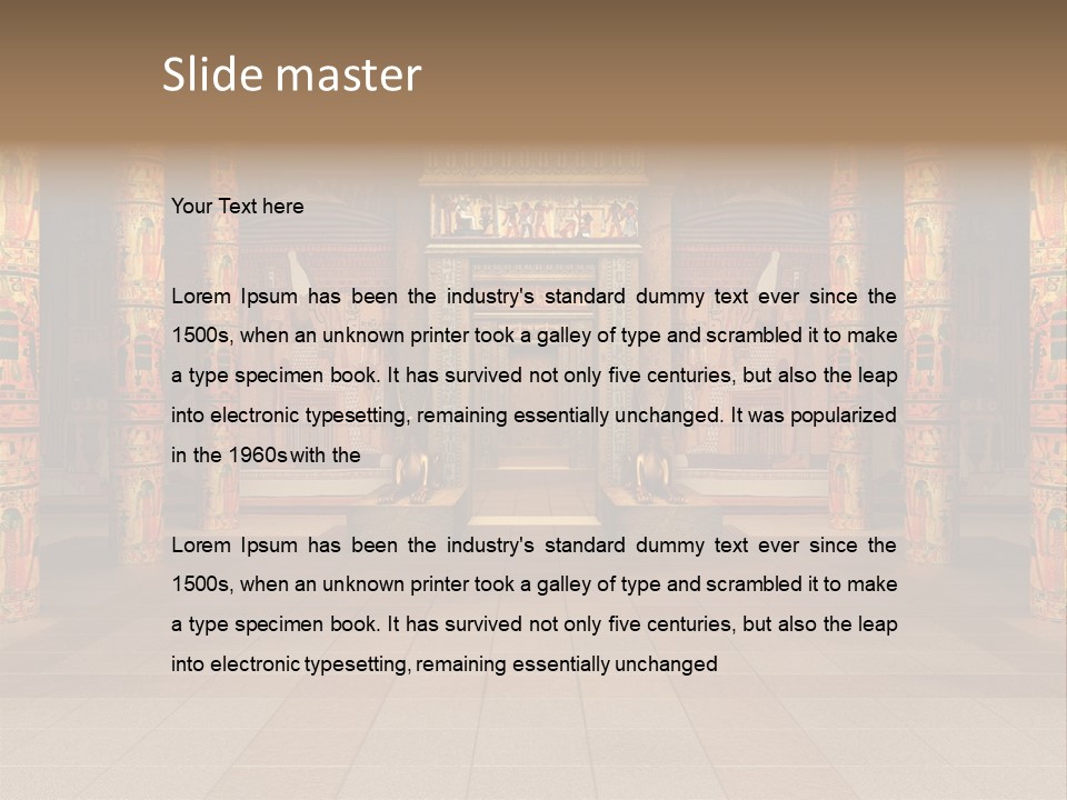 Ankh Ancient Render PowerPoint Template