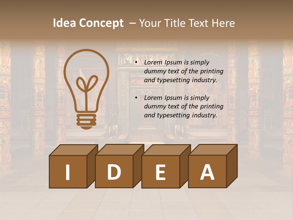 Ankh Ancient Render PowerPoint Template