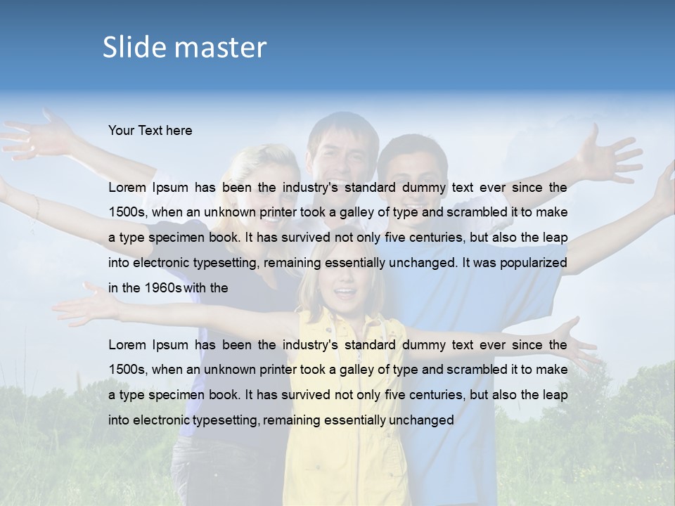 Freedom Summer Expression PowerPoint Template