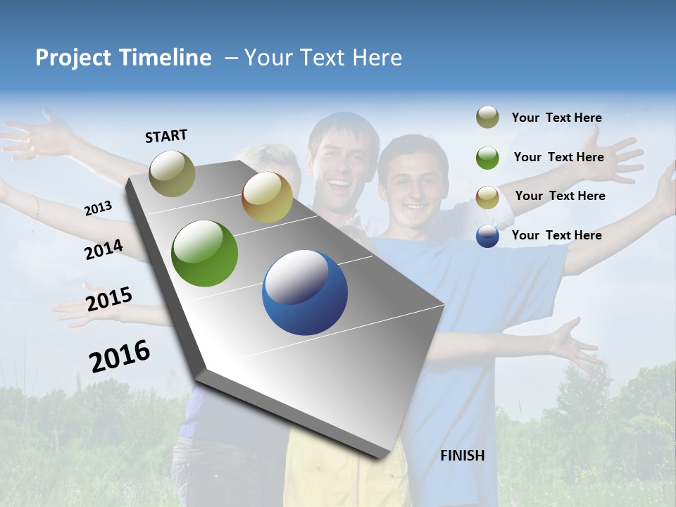 Freedom Summer Expression PowerPoint Template